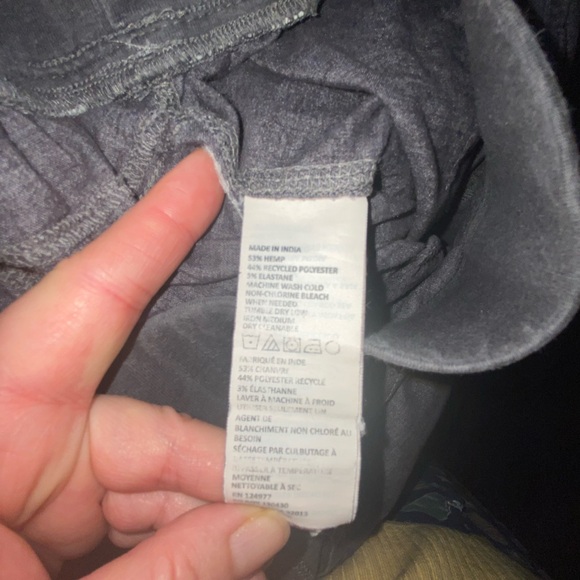 prAna Mantra Pant Gray Wide Leg Pants Hemp blend Yoga Loungewear Activewear - Picture 12 of 13